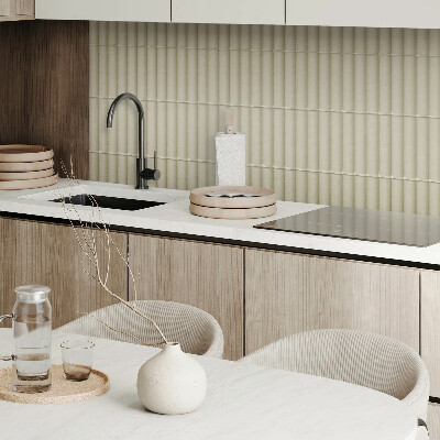 Vinyl wandpaneel Verticale strepen in een elegante stijl