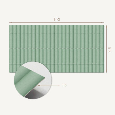 Zelfklevend wandpaneel Eenvoudige pijpenlay-out in het motief