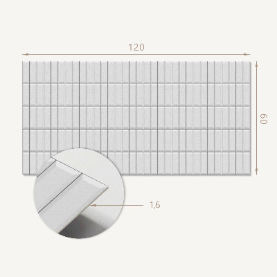Wandpaneel pvc Rechthoekig mozaïek in minimalistische stijl