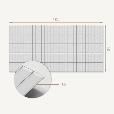 Wandpaneel pvc Rechthoekig mozaïek in minimalistische stijl