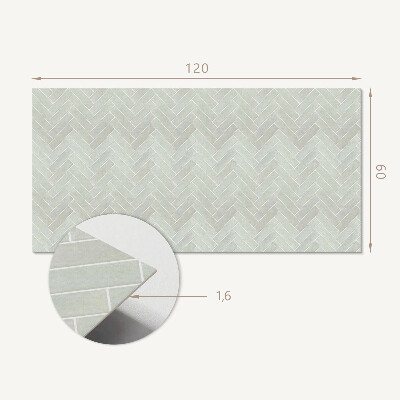 Vinyl wandpaneel Visgraatmotief