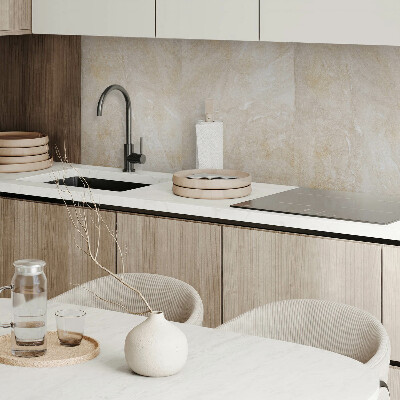 Zelfklevend wandpaneel Marmeren accenten in natuurlijke tinten