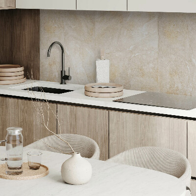 Zelfklevend wandpaneel Marmeren accenten in natuurlijke tinten