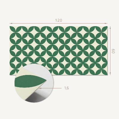 Wandpaneel pvc Bladpatroon in een raster