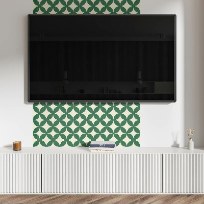 Wandpaneel pvc Bladpatroon in een raster