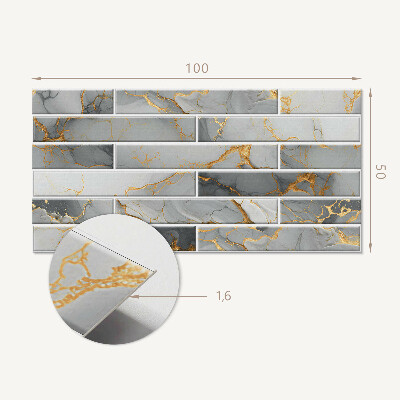 Vinyl wandpaneel Stijlvol marmermotief