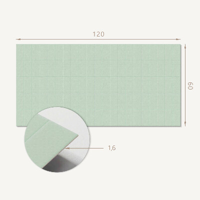 Vinyl wandpaneel Maaspatroon van rechthoekige tegels