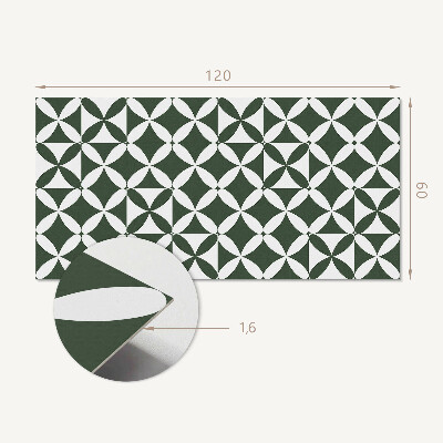 Vinyl wandpaneel Geometrisch dambordpatroon