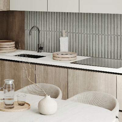 Zelfklevend wandpaneel Rechthoekige modules in een rasterpatroon