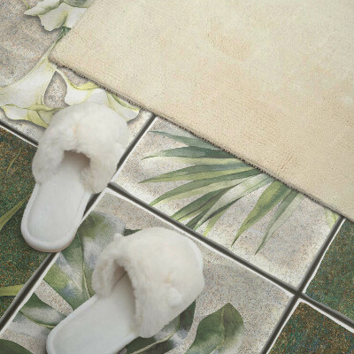 Zelfklevend wandpaneel Mozaïekbladeren uit de natuur