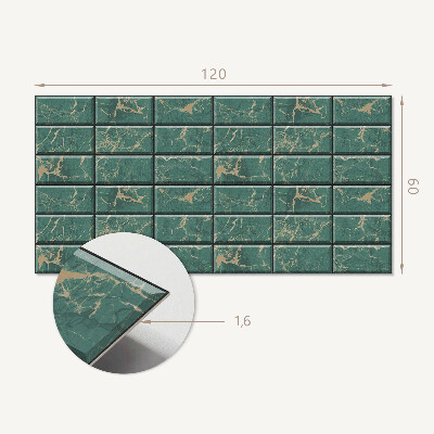 Vinyl wandpaneel Marmeren tegels in een moderne stijl