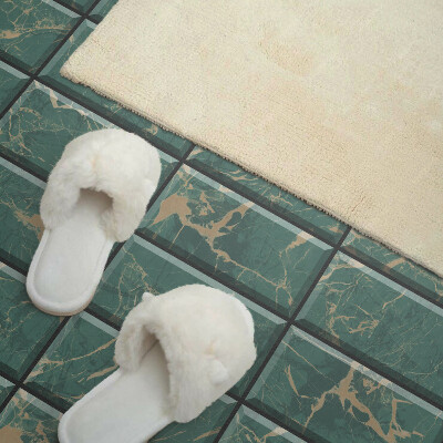 Vinyl wandpaneel Marmeren tegels in een moderne stijl