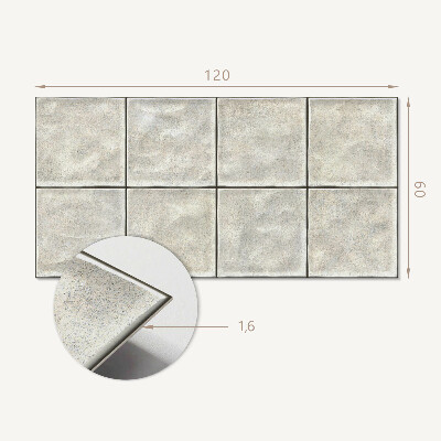 Zelfklevend wandpaneel Keramisch tegelpatroon