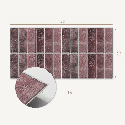 Vinyl wandpaneel Mozaïek verticale strepen