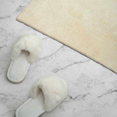 Wandbekleding vinyl De elegantie van wit marmer