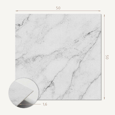 Wandbekleding vinyl De elegantie van wit marmer