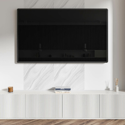 Pvc wandpaneel Golfpatroon met marmeraccent