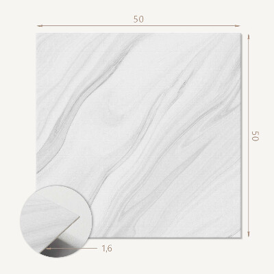 Pvc wandpaneel Golfpatroon met marmeraccent