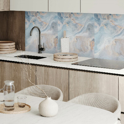 Vinyl wandbekleding Een golfpatroon met een moderne twist