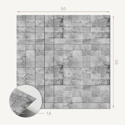 Wandbekleding vinyl Steen stijl tegelmotief