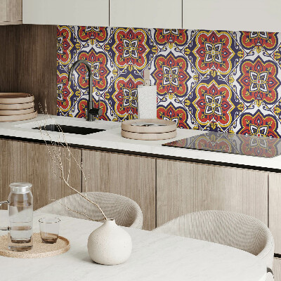 Pvc wandpaneel Decoratieve bloemen met ingewikkelde patronen