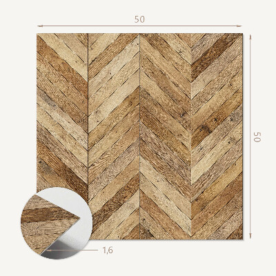 Wandbekleding vinyl Houten visgraatmotief