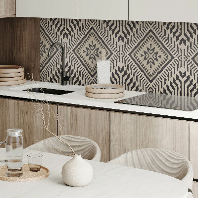 Vinyl wandbekleding Stijlvol geometrisch patroon met lijnen