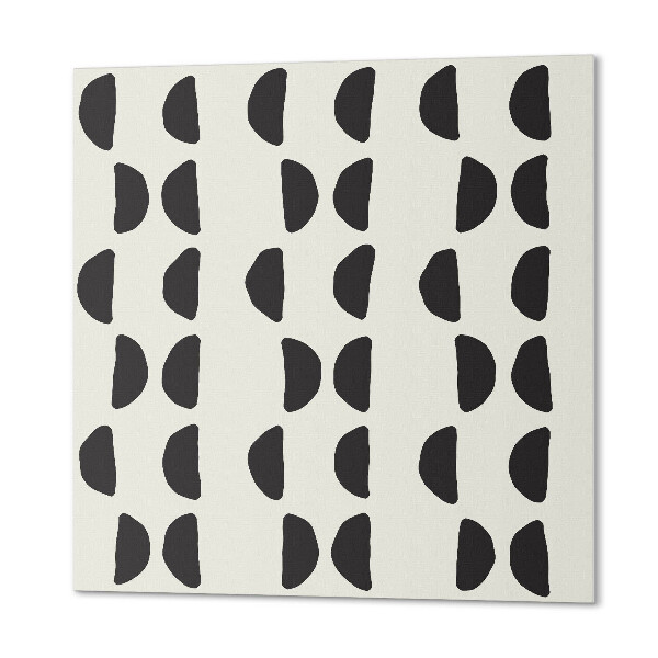 Vinyl wandbekleding Halvemaanvormig ontwerp in een abstracte vorm