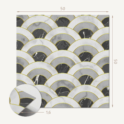 Wandbekleding vinyl Stijlvolle golvende bogen in een moderne uitvoering