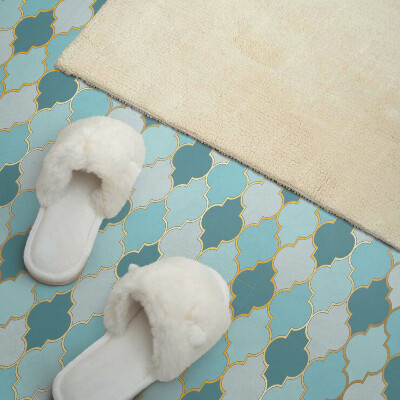 Pvc wandpaneel Dynamische vormen in een golvende vorm