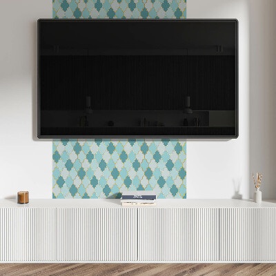 Pvc wandpaneel Dynamische vormen in een golvende vorm