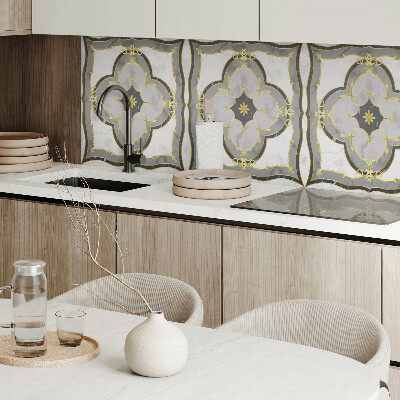 Vinyl wandbekleding Elegant ontwerp met rijke decoraties