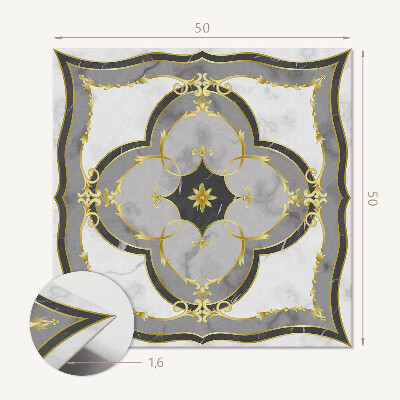 Vinyl wandbekleding Elegant ontwerp met rijke decoraties