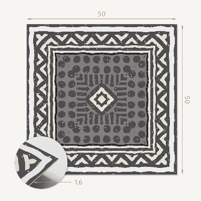 Wandbekleding vinyl Vormen in geometrische kaders