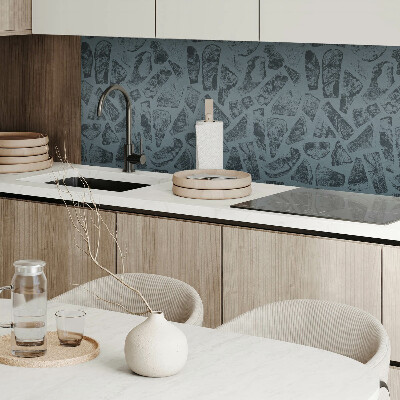 Wandbekleding vinyl Vormen geïnspireerd op hout