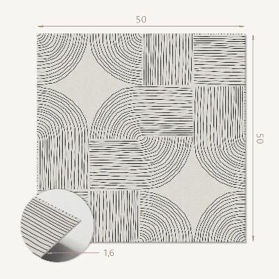 Pvc wandpaneel Abstracte lijnen in geometrische stijl