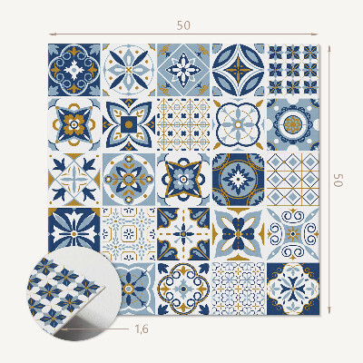Vinyl wandbekleding Decoratieve tegelpatronen