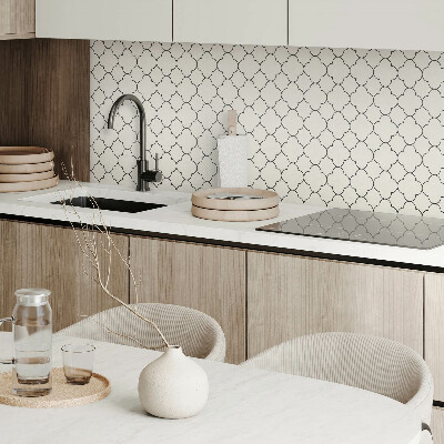 Wandbekleding vinyl Bloemen in een mesh-ontwerp