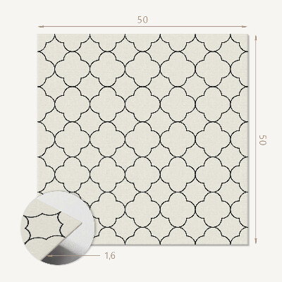 Wandbekleding vinyl Bloemen in een mesh-ontwerp