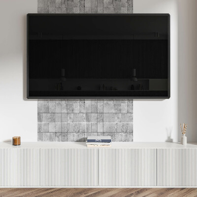 Vinyl wandbekleding Kleurrijke mozaïektegelopstelling