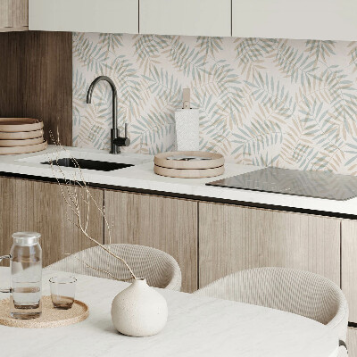 Pvc wandpaneel Bladmotief in gedempte tinten