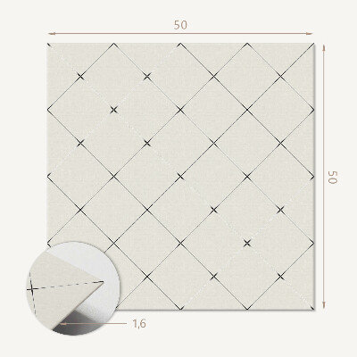 Vinyl wandbekleding Ruitgeometrie in een minimalistische stijl