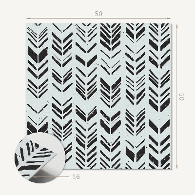 Wandbekleding vinyl Pijlpatroon op een rij