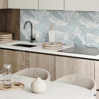 Pvc wandpaneel Tropische bladeren in een artistieke benadering