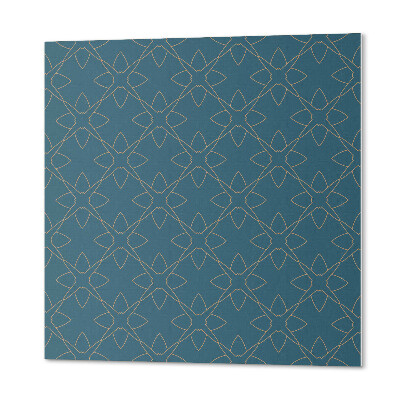 Vinyl wandbekleding Bloemenpatroon in mesh