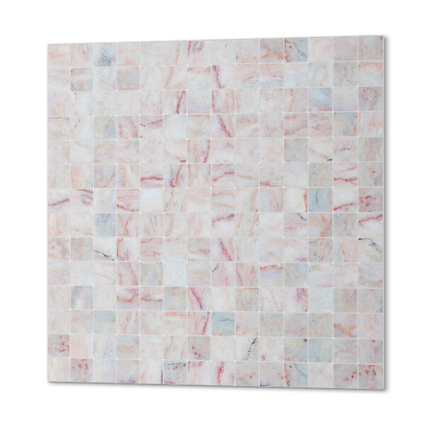 Wandbekleding vinyl Vierkant mozaïekpatroon in intense kleuren