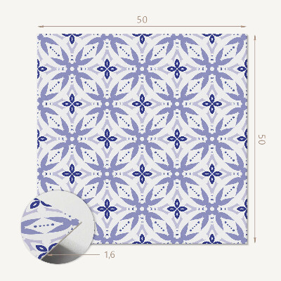 Vinyl wandbekleding Bloemvormen in geometrie