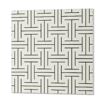 Vinyl wandbekleding Een modern geruit patroon