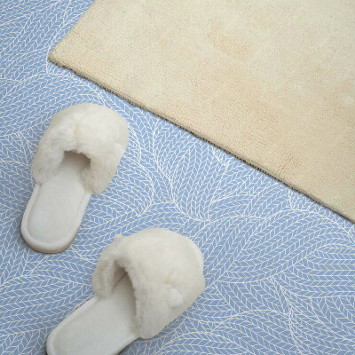 Wandbekleding vinyl Golven met een bladmotief