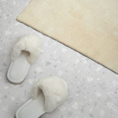 Wandbekleding vinyl Terrazzo in een artistieke uitvoering